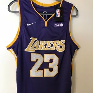 Lebron James Nike Swingman Jersey XL purple/yellow